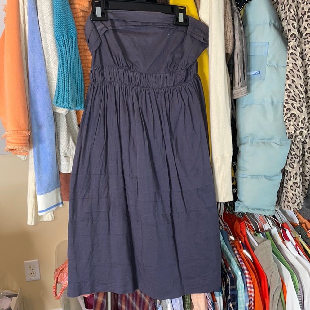 Navy anthro dress